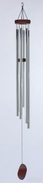 Windklangspiel 6 R�hren, silb./mahagonifarben, ca. 77 cm