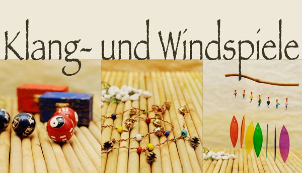 Windspiel Feng Shui Mobile Klangspiel 5 Klangröhren aus Metall  20cm lang 