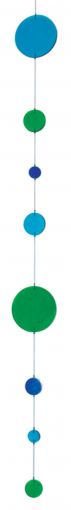 Suncatcher Bubble Kette trkis/grn/blau, ca. 130 cm