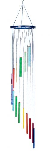 Suncatcher Mobile Glasstbe, regenbogenfarben, ca. 59 cm