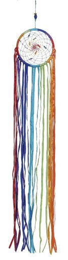 Dreamcatcher Feenwind, bunte Bnder, ca. 70 cm