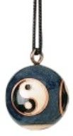 Klangkugelkette, Yin-Yang blau