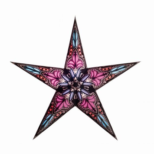 starlightz® Leuchtstern small jaipur black/pink