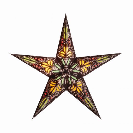 starlightz® Leuchtstern small jaipur brown/yellow