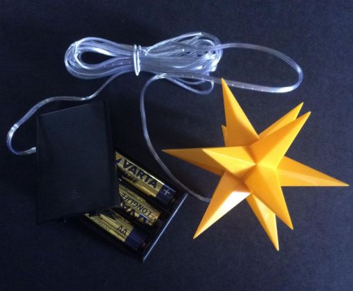 Leuchtstern StarLED Single gelb