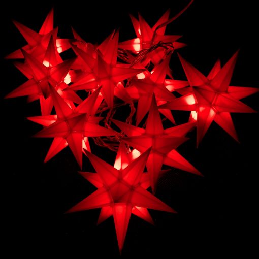 Leuchtstern StarLED 10er Lichterkette Farbe rot