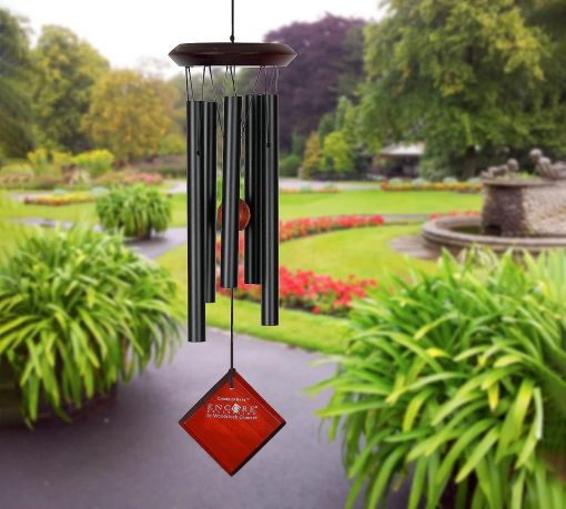 Woodstock - Encore Collection - Windspiel Chimes of Pluto, schwarz, 68,6cm