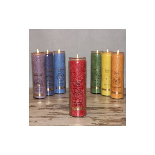 CHAKRA Kerze ROT Palmwachs, Muladhara Chakra