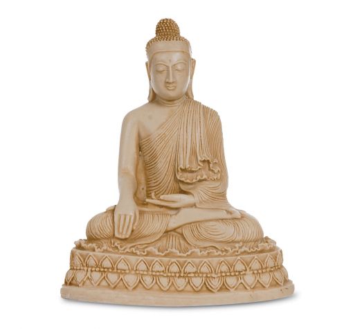 Buddha sandfarben, 17 cm