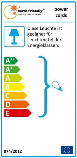 Starlightz Kabel fr Leuchtsterne mit Schalter Verstromung E27 wei 4 Meter