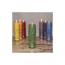 CHAKRA Kerze grn Palmwachs, Anahata-Chakra