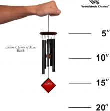 Woodstock - Encore Collection - Windspiel Chimes of Mars, schwarz, 43,2cm