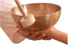 Therapieklangschale Kopfschale dickwandig, bauchig ca. 12 cm Durchmesser 0,33 kg