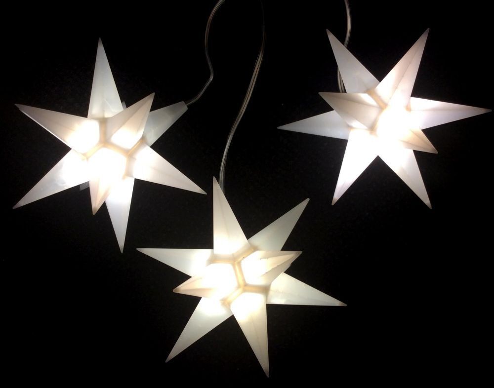 Leuchtsterne StarLED Lichterkette 3er weiss