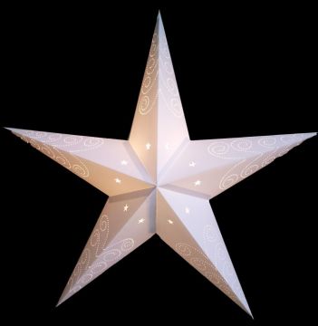 Leuchtstern shanti Sterne und Spiralen, wei