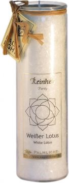 CHAKRA-Kerze weiss Palmwachs